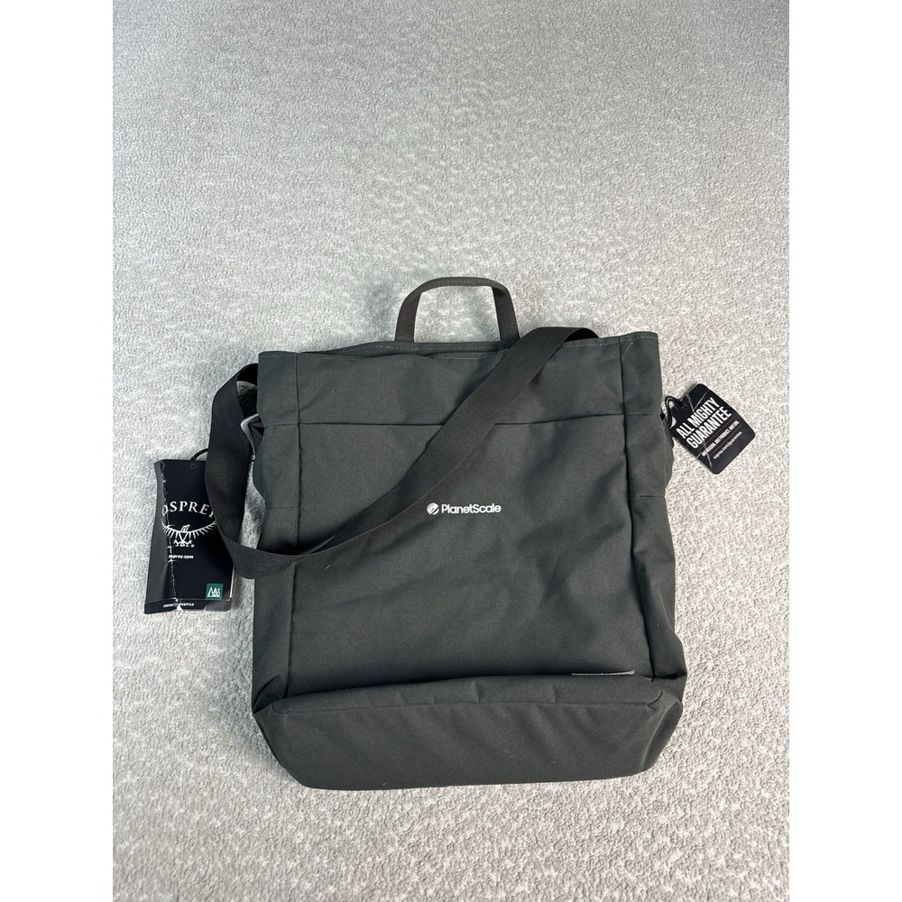 NEW Osprey Arcane Zip Top Tote Backpack I Stonewash Black Embroidered